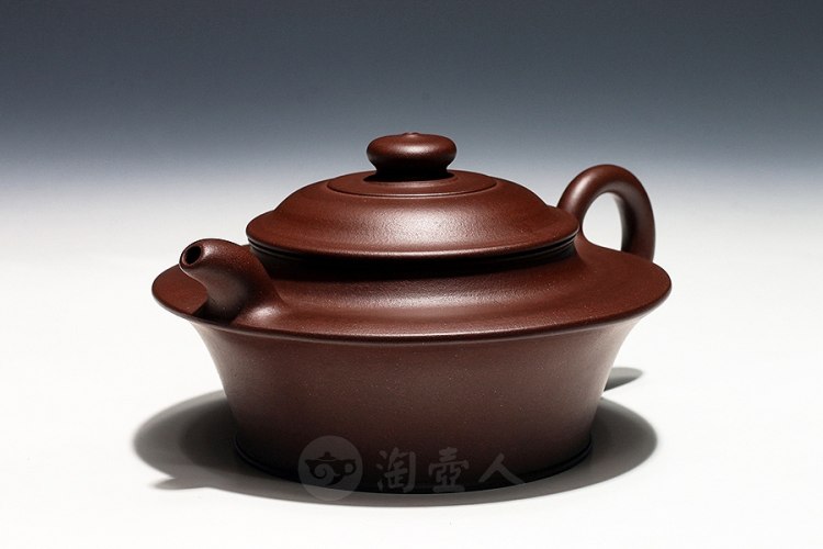 宜兴名家陈国良紫砂壶《全手碗碟壶》原矿全手工优惠