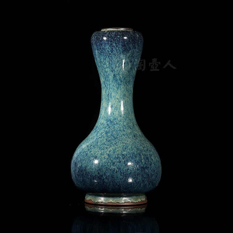 清中宜均釉蒜头瓶|钧陶》大师印章简介-淘壶人
