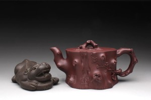 【白翼】　学梅道人造　堆朱老梅　竹茶合　★　中国美術　煎茶道具 中国美術 宜興紫砂 孟臣急須 煎茶道具 唐物 在銘 時代物 茶道具 旧家