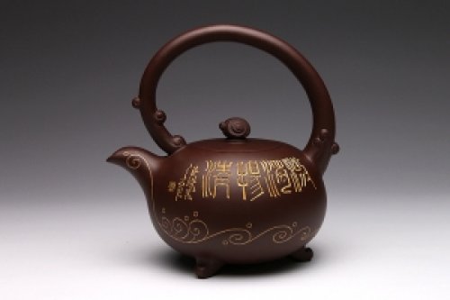 戏浪紫砂壶