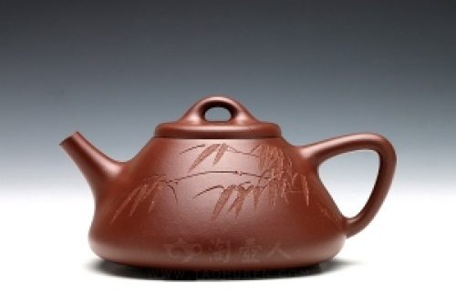 子冶石瓢紫砂壶