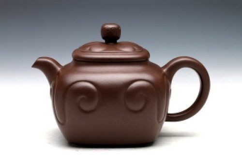 谢曼伦制四方如意壶