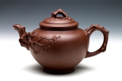 谢曼伦制咏梅紫砂壶