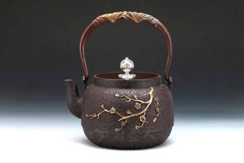 梅花镶金铁壶紫砂壶