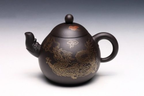 胡洪明制龙舞祥瑞壶