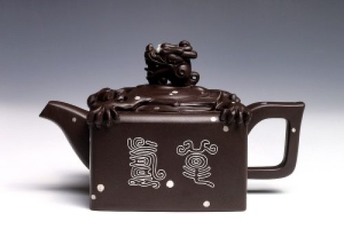 蟠龙万寿紫砂壶