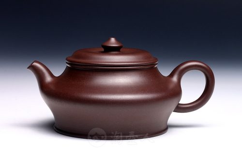 全手虚扁紫砂壶