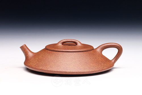 周岸晨全手工制扁石瓢壶