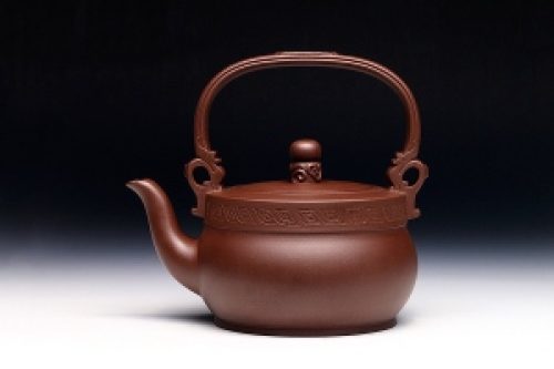 高海庚制双龙提梁壶