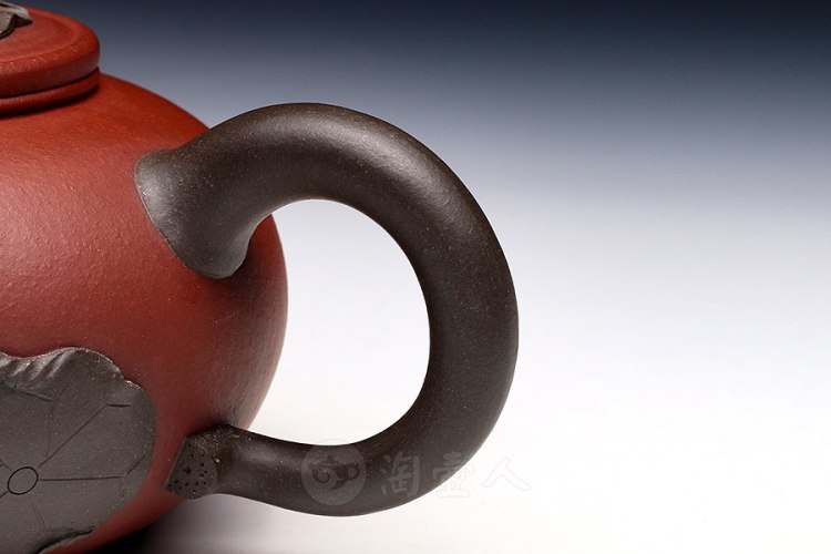 宜兴名家周敏紫砂壶作品《荷塘月色壶》原矿全手工优惠全场包邮真品