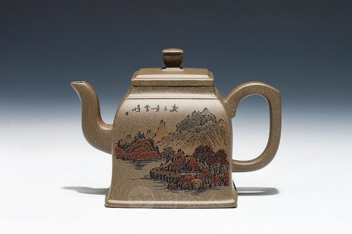 四方金钟紫砂壶