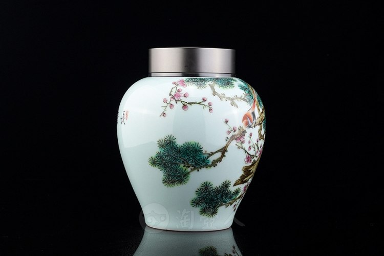 一盏清制国色天香茶叶罐