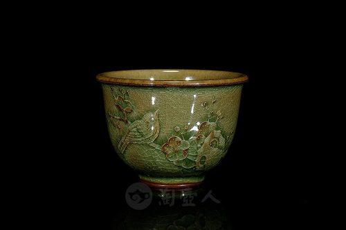 喜上眉梢品茗杯紫砂壶