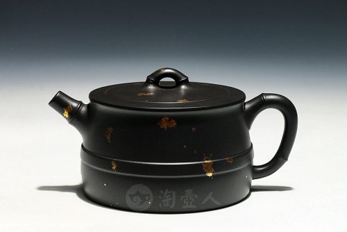 知翠(描金)紫砂壶
