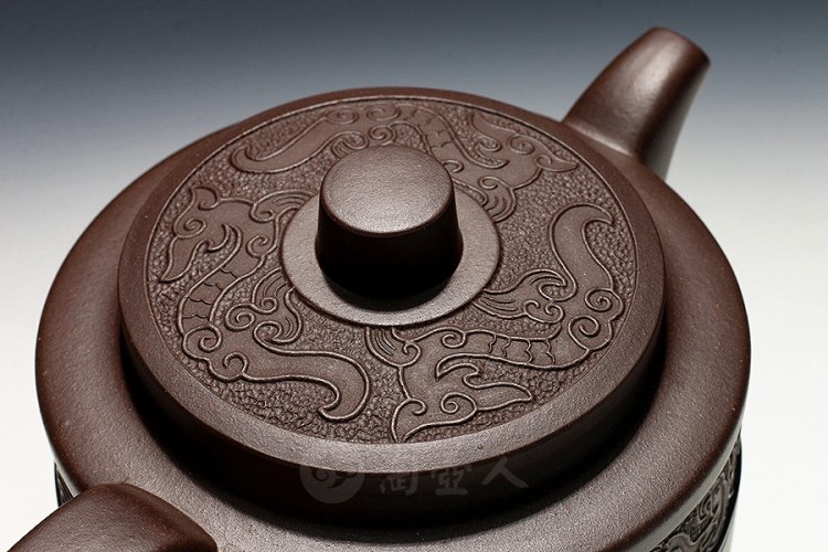 宜兴名家吴亚亦紫砂壶作品《龙鼎壶》原矿全手工优惠全场包邮真品保证