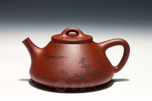 全手子冶石瓢紫砂壶