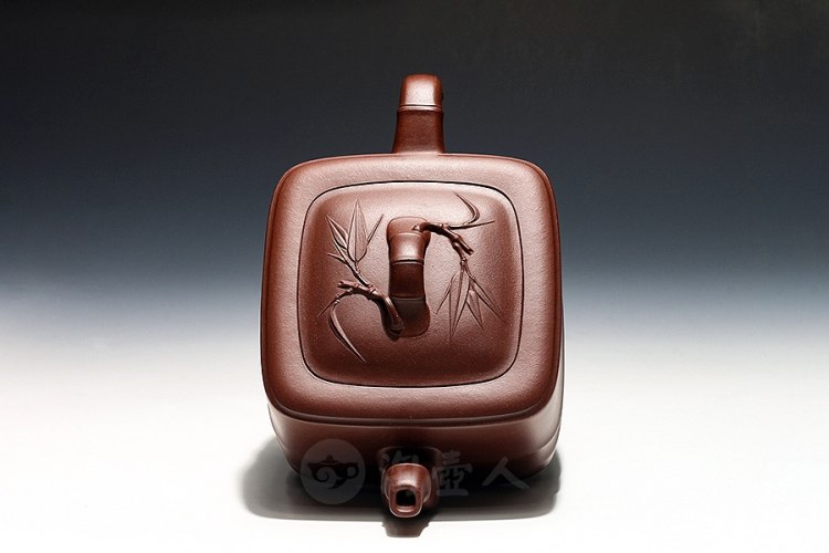 宜兴名家高湘君紫砂壶作品《方竹壶》原矿全手工优惠全场包邮真品保证