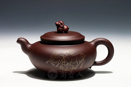 胡洪明制三羊开泰壶