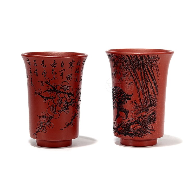 民间艺人制《福禄绵长闻香杯》