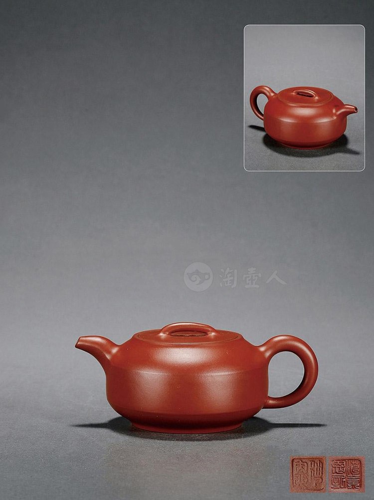 范章恩制朱泥汉君壶