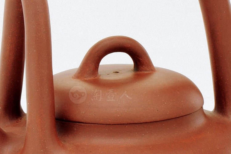 邵友廷制紫泥三叉提梁壶