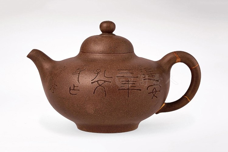 清中期 朱石梅铭申锡制茶熟香温款乳鼎壶