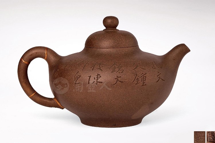 清中期 朱石梅铭申锡制茶熟香温款乳鼎壶