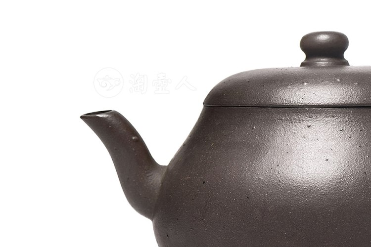 清早期 惠孟臣制紫泥高梨壶