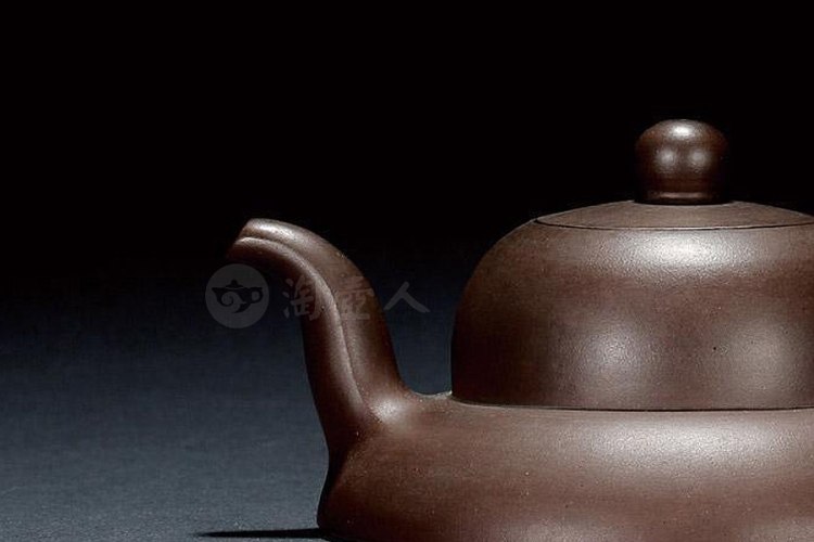 清晚期·黄玉麟制紫泥笠荫壶