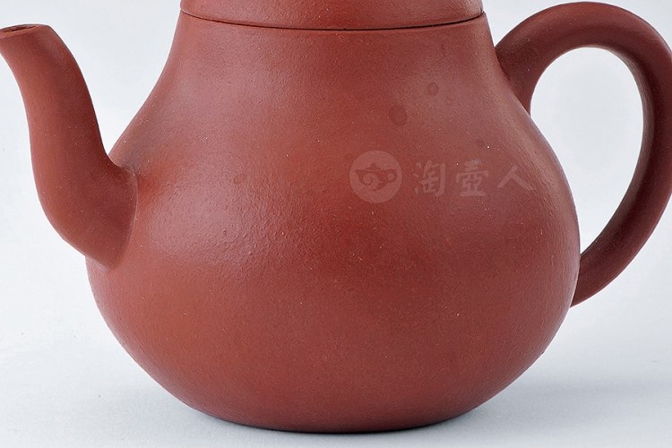 清早期 惠孟臣诗句款朱泥高梨壶