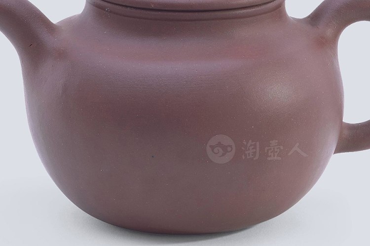 近代 唐凤芝制紫泥掇球壶