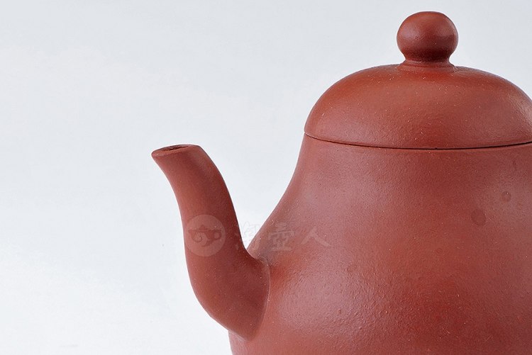 清早期 惠孟臣诗句款朱泥高梨壶