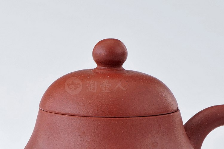 清早期 惠孟臣诗句款朱泥高梨壶