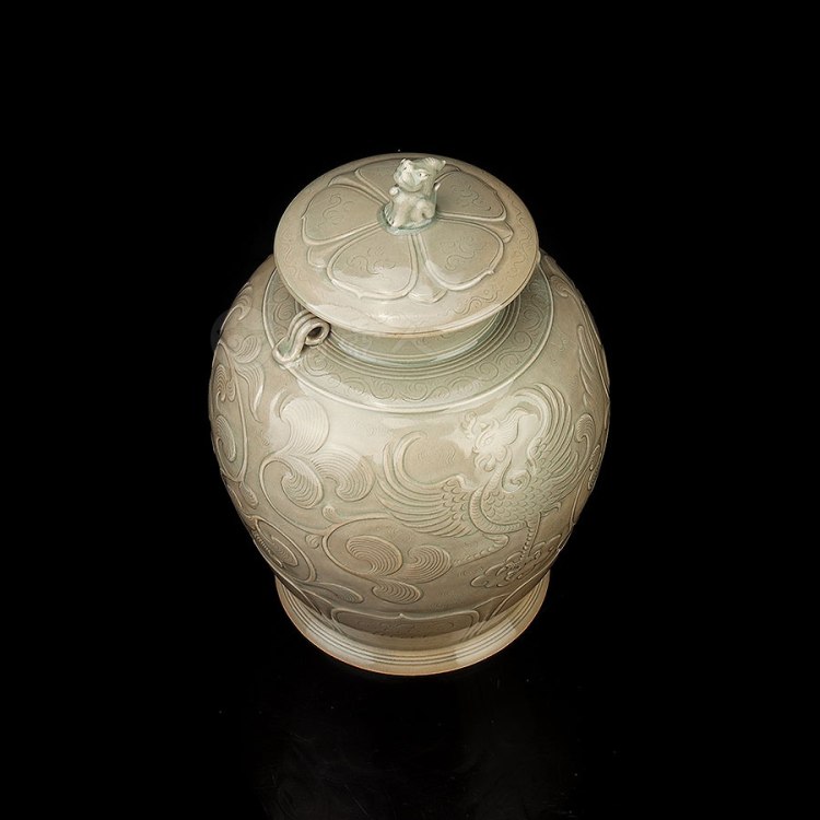 张博制《兽鸟座龙凤对罐·窑变》