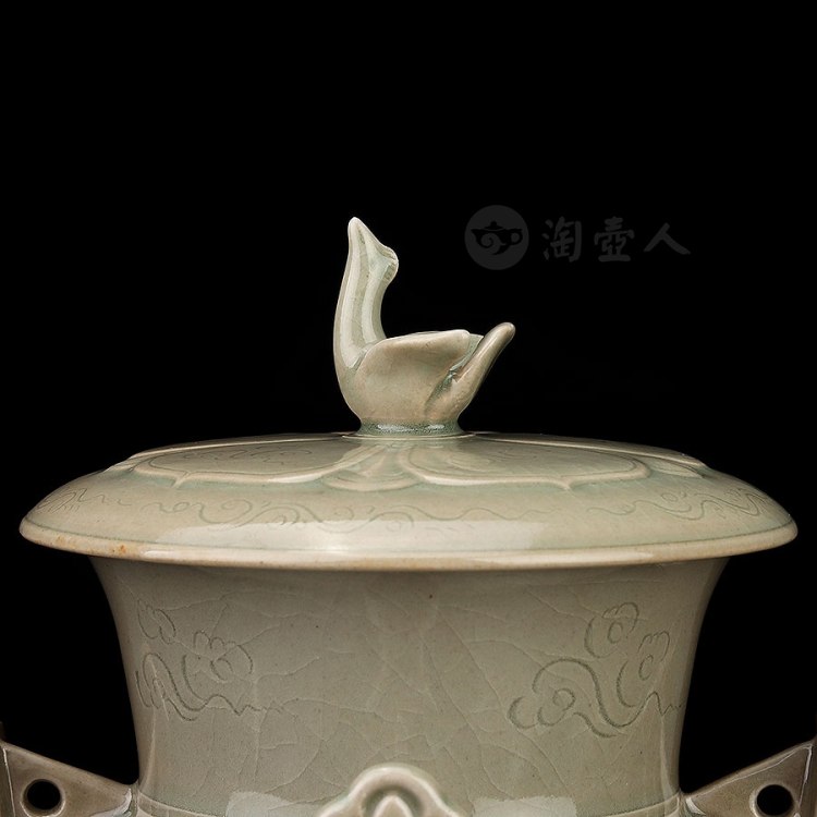 张博制《兽鸟座龙凤对罐·窑变》