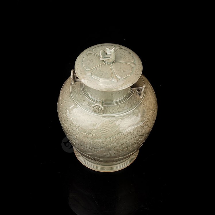 张博制《兽鸟座龙凤对罐·窑变》
