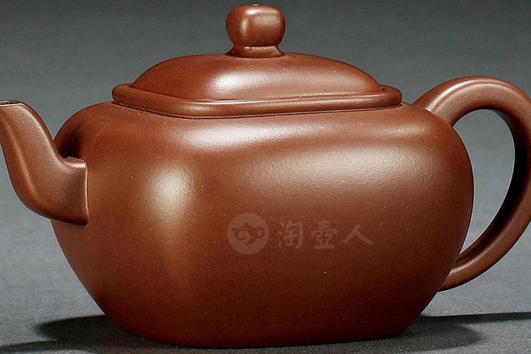 袁小强制陈国良写并刻紫泥无垢壶