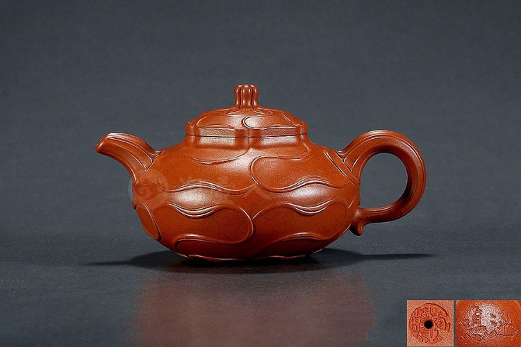 李涵鸣制降坡泥风卷葵壶