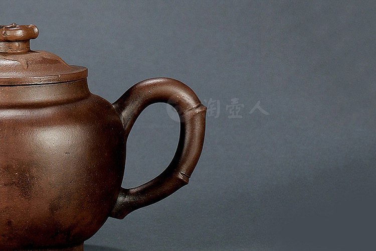 陈文卿制紫泥竹节壶