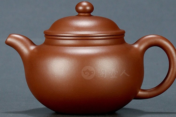 周桂珍制紫泥小掇球壶