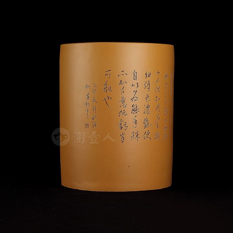邵秋强制紫砂筒缸