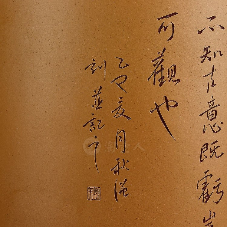 邵秋强制紫砂筒缸