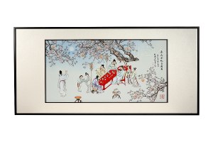 王子龙《春夜宴桃李园图》什么档次