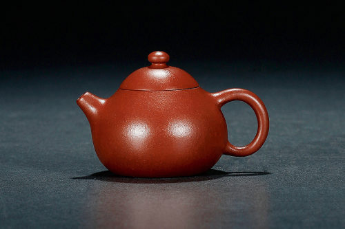 孟臣款朱泥文旦壶