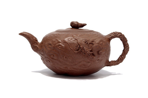 厉振宇全手工制《鱼化龙壶(薄胎)》 厉振宇全手工制《鱼化龙壶(薄胎)》
