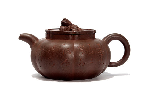 江案卿全手工制《大狮球壶》