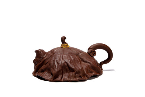 王俊峰制全手薄胎莲蓬壶