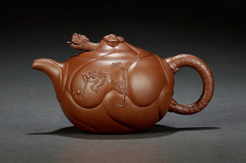 黄玉麟制《鱼化龙壶》