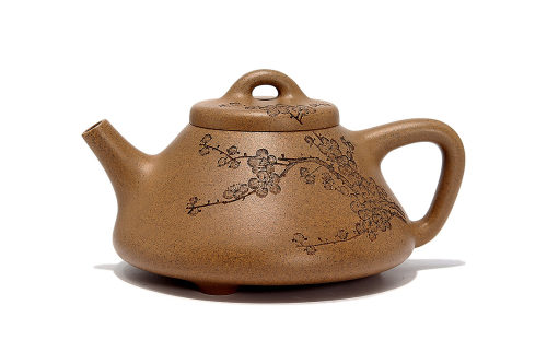 许文军制《石瓢紫砂壶》