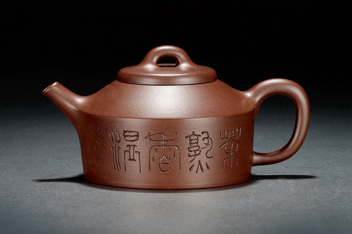 高旭峰全手工制《紫泥高瓢壶》